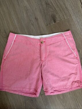 Columbia Women's Pink Bermuda Shorts with White Trim